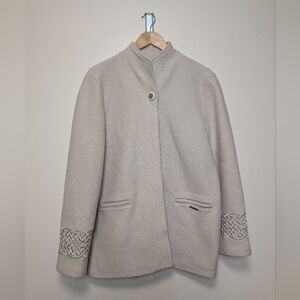 Geiger Collection Austrian Boiled Wool Jacket | Beige | Size 38